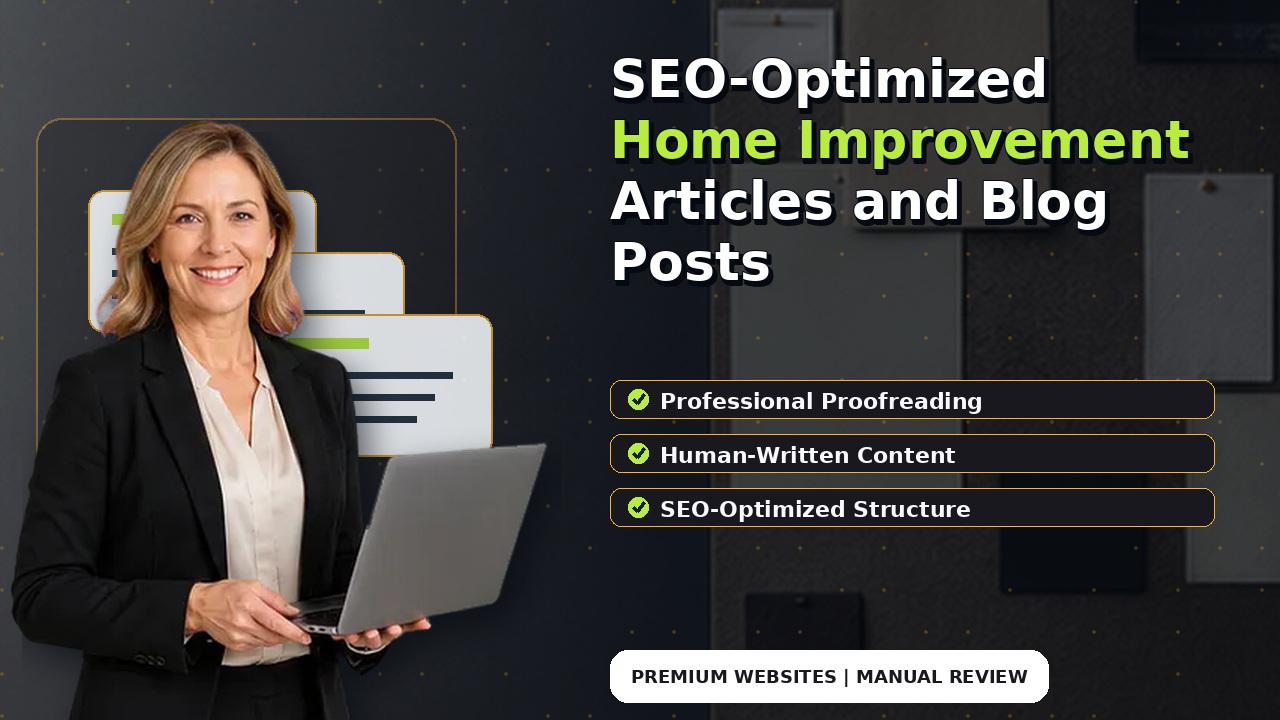 SEO-Optimized Home Improvement Articles and Blog Posts