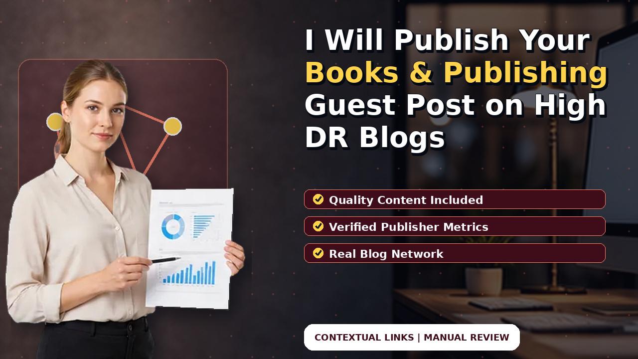 I Will Publish Your Books & Publishing Guest Post on High DR Blogs