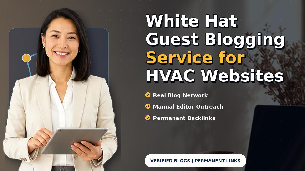 White Hat Guest Blogging Service for HVAC Websites