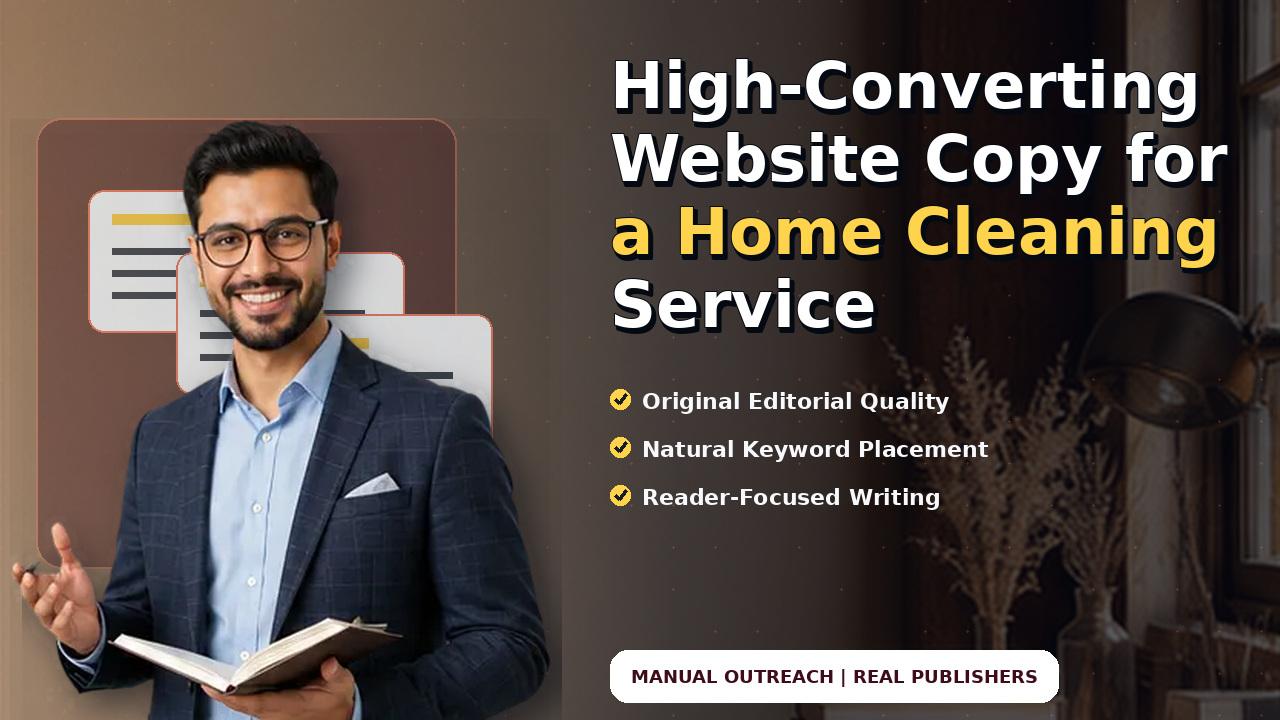 High-Converting Website Copy for a Home Cleaning Service