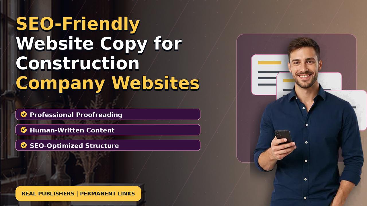 SEO-Friendly Website Copy for Construction Company Websites
