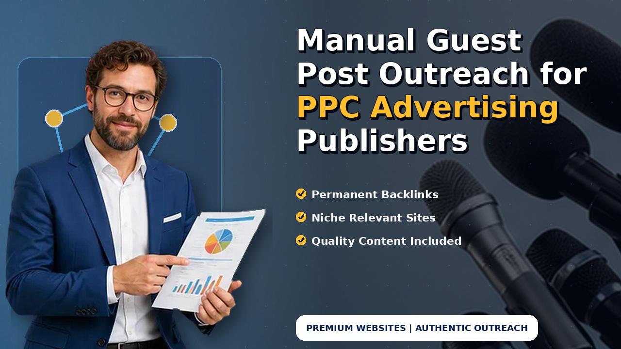 Manual Guest Post Outreach for PPC Advertising Publishers