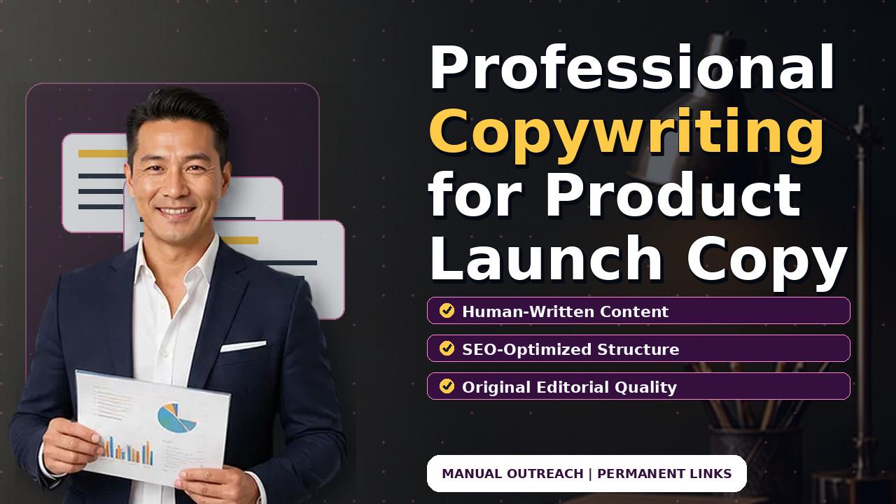 Professional Copywriting for Product Launch Copy