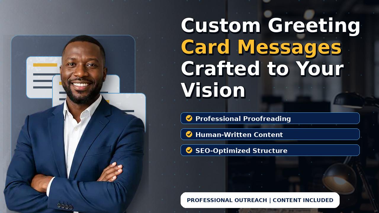 Custom Greeting Card Messages Crafted to Your Vision