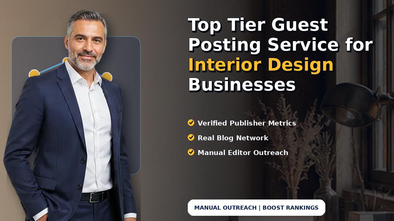 Top Tier Guest Posting Service for Interior Design Businesses
