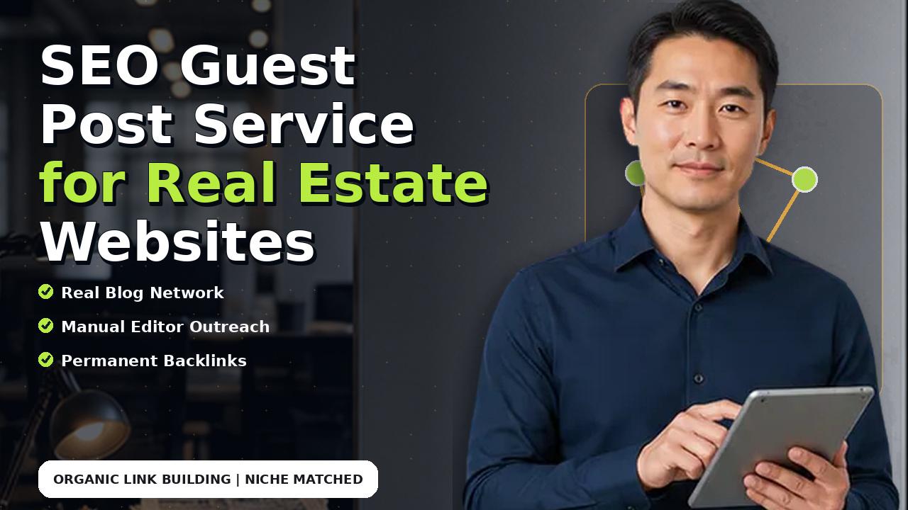 SEO Guest Post Service for Real Estate Websites