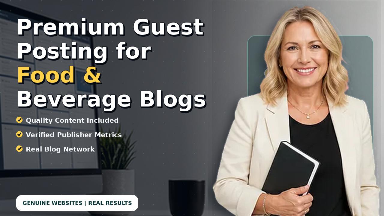 Premium Guest Posting for Food & Beverage Blogs