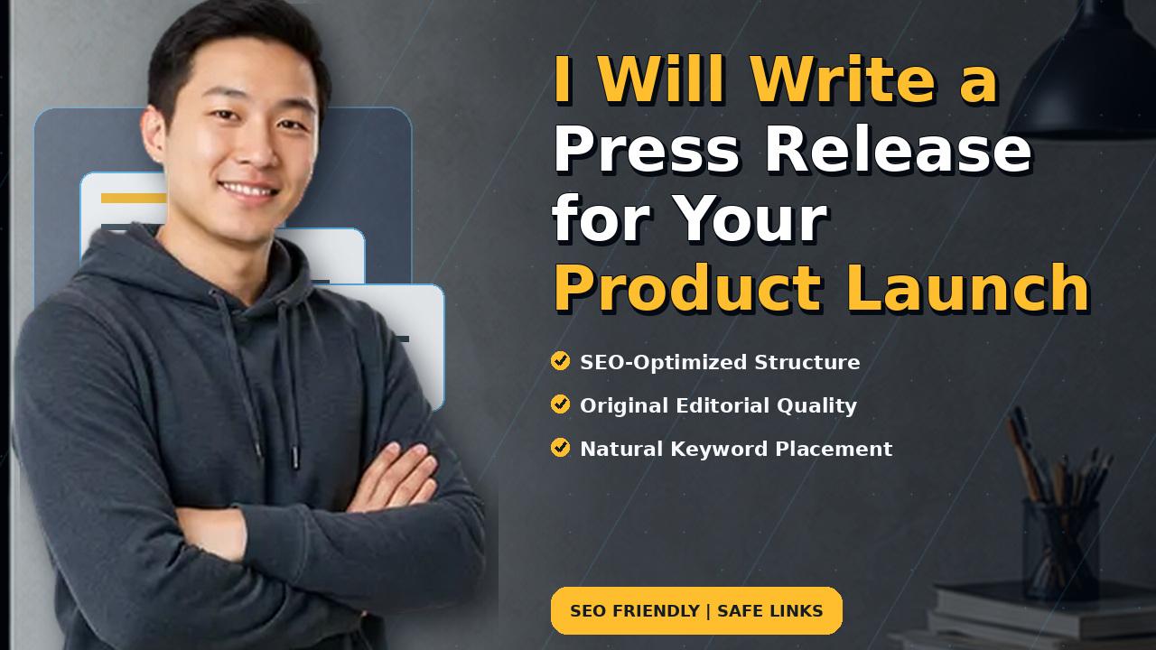 I Will Write a Press Release for Your Product Launch