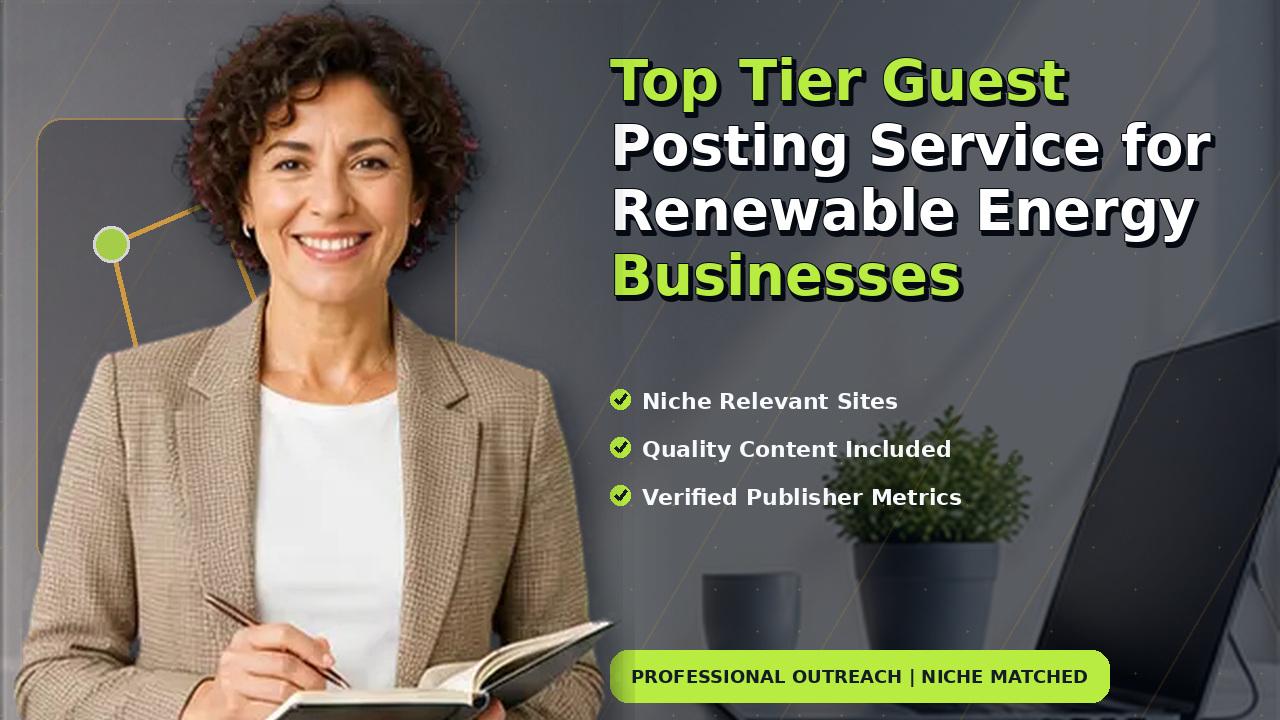 Top Tier Guest Posting Service for Renewable Energy Businesses
