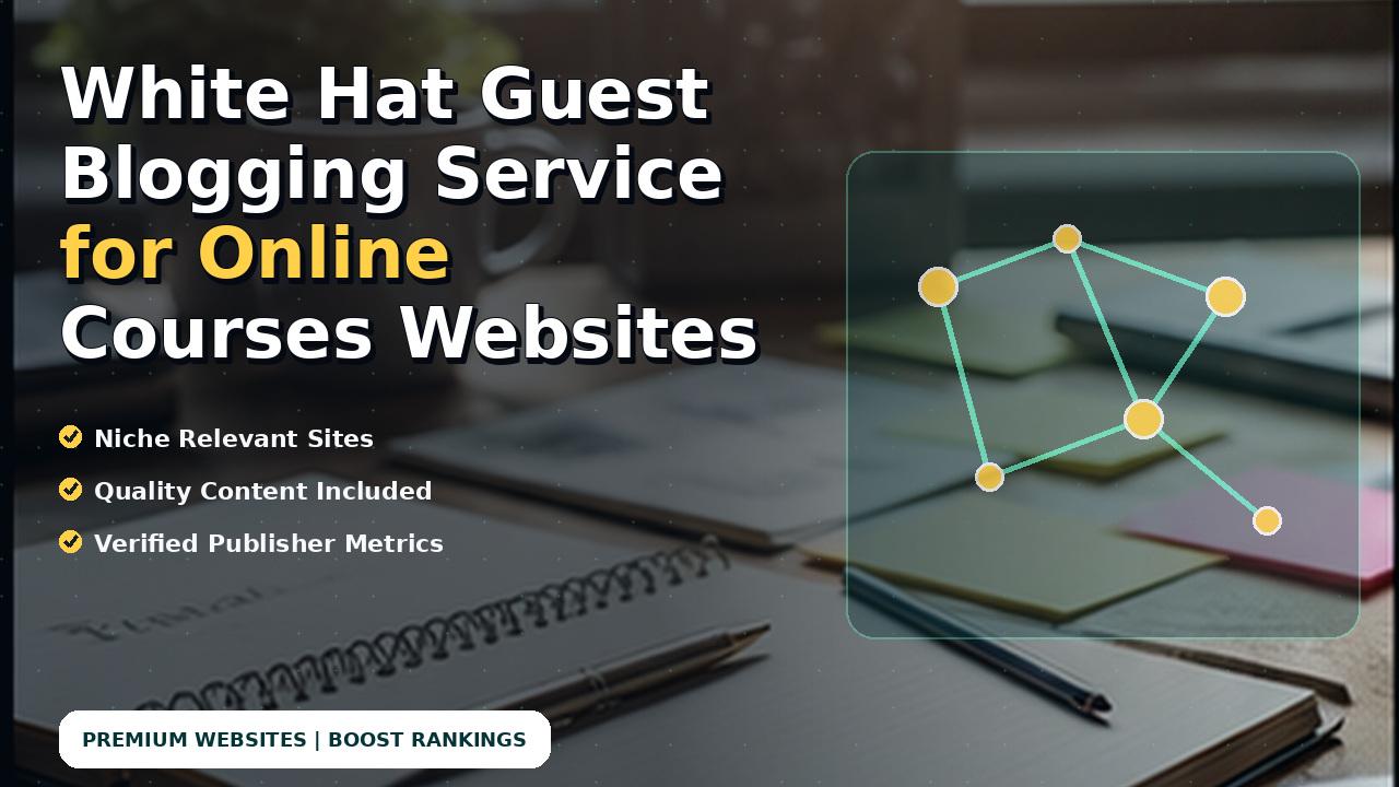 White Hat Guest Blogging Service for Online Courses Websites
