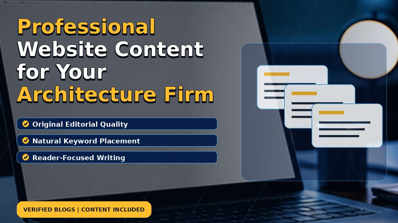 Professional Website Content for Your Architecture Firm