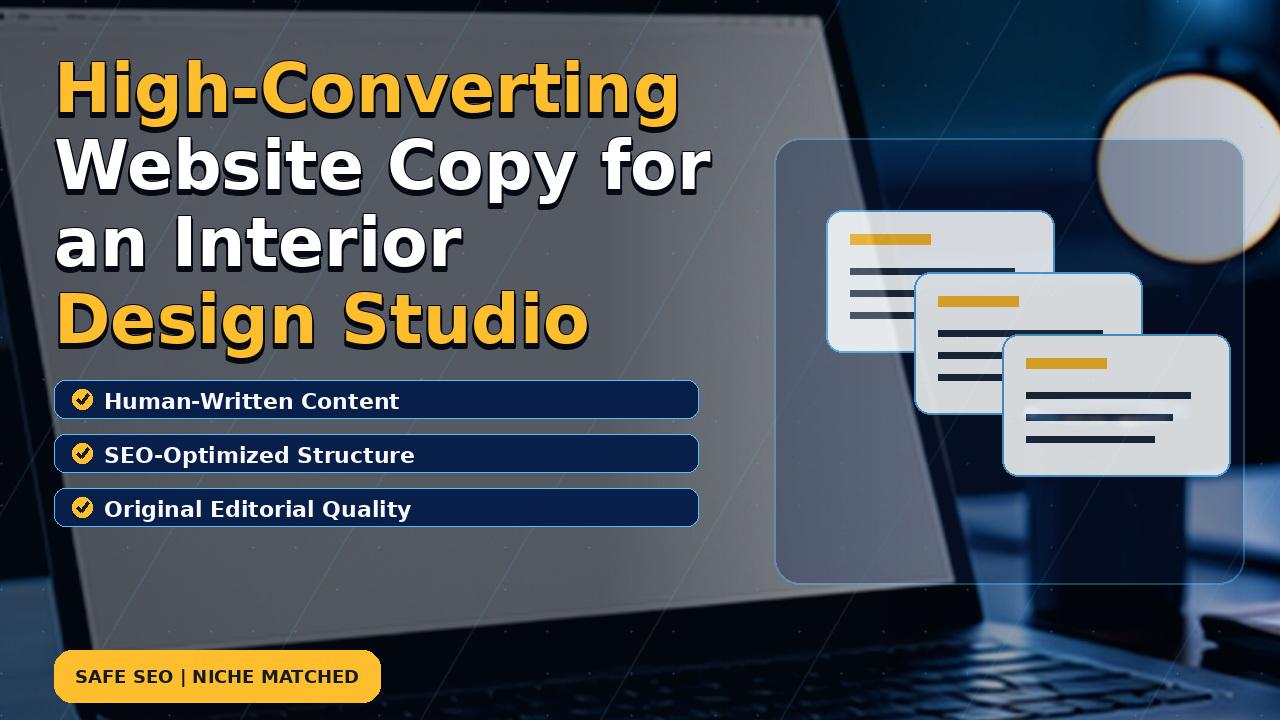 High-Converting Website Copy for an Interior Design Studio