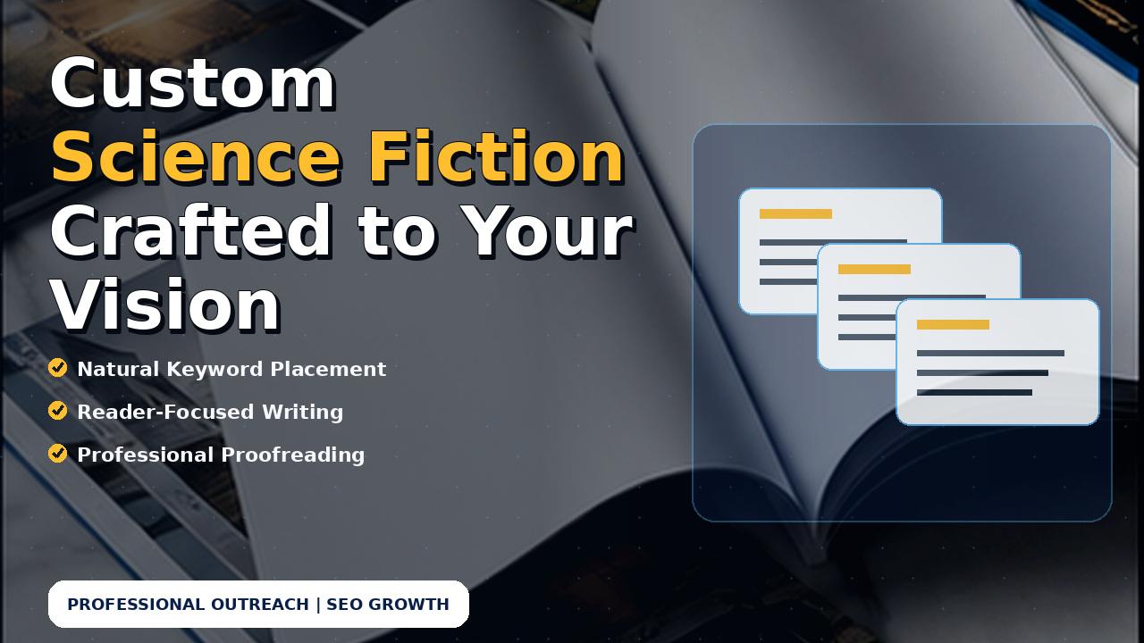 Custom Science Fiction Crafted to Your Vision