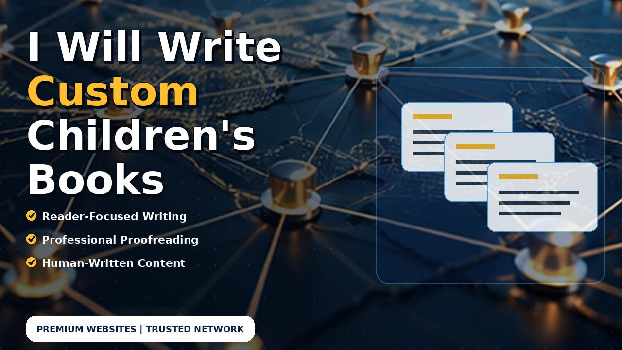 I Will Write Custom Children's Books