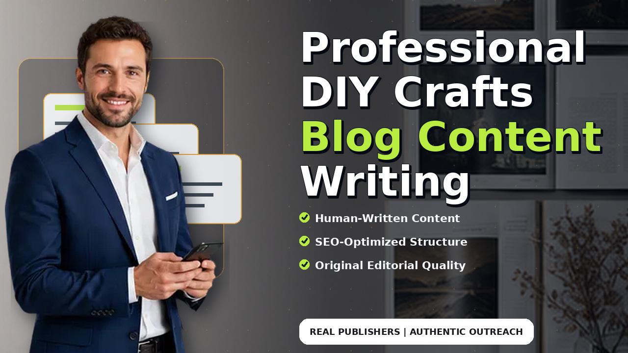 Professional DIY Crafts Blog Content Writing