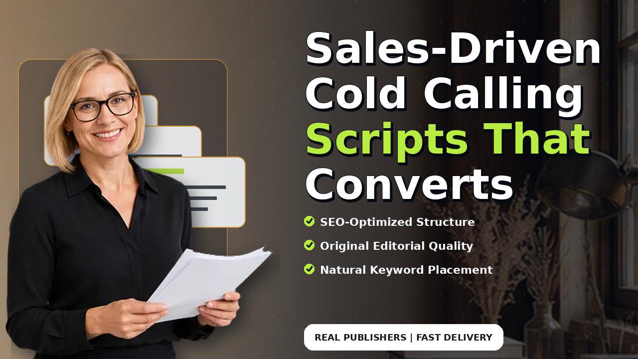 Sales-Driven Cold Calling Scripts That Converts