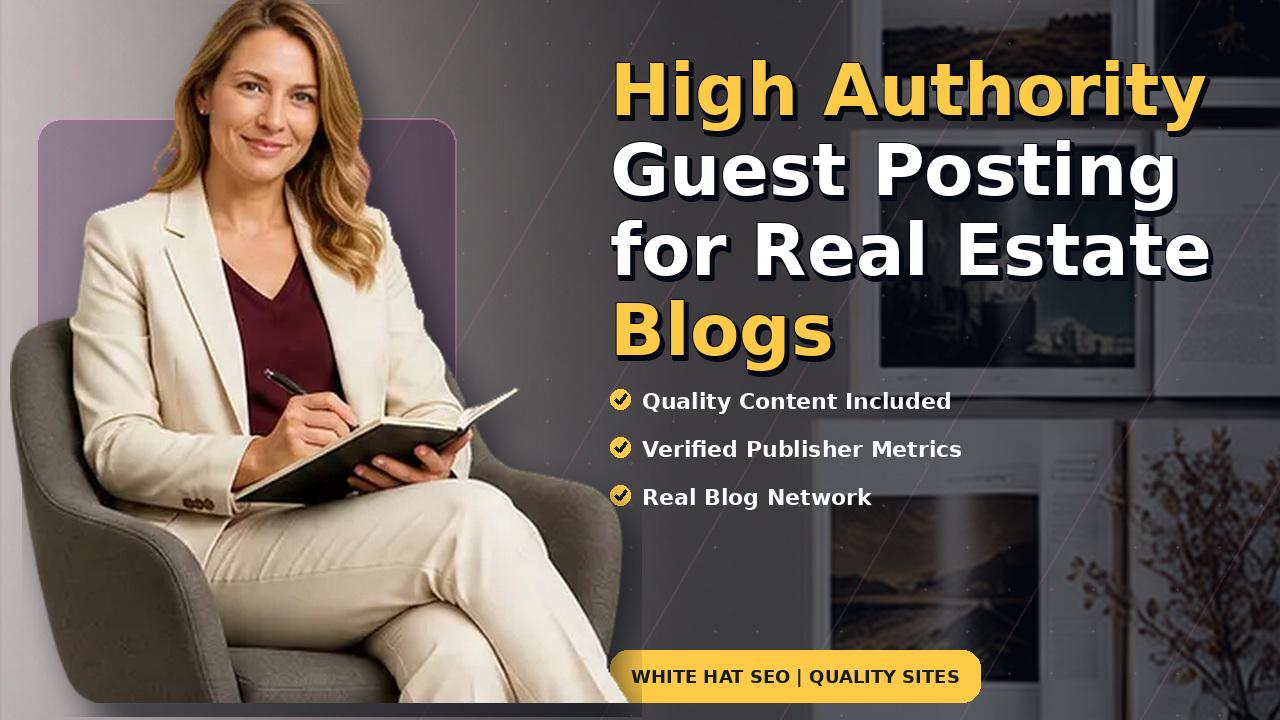High Authority Guest Posting for Real Estate Blogs