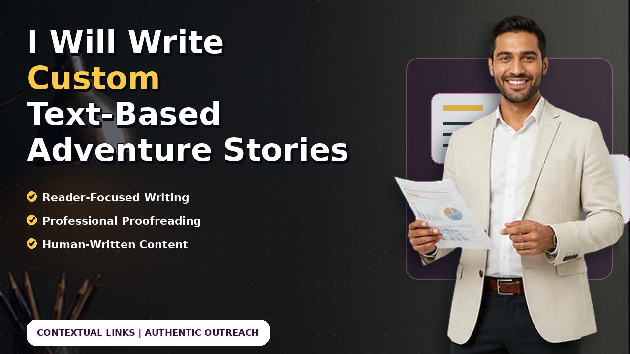 I Will Write Custom Text-Based Adventure Stories