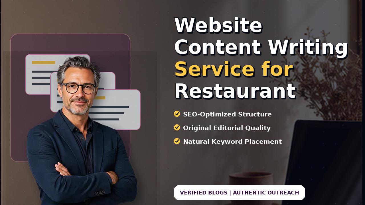 Website Content Writing Service for Restaurant