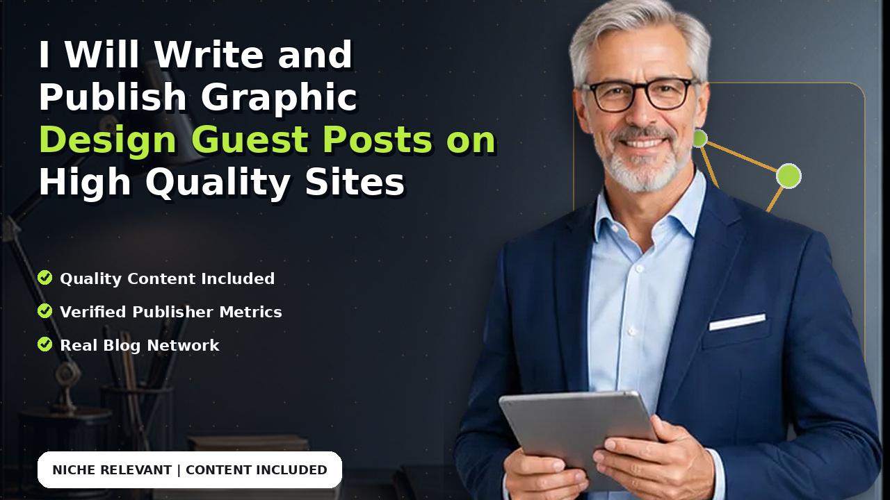 I Will Write and Publish Graphic Design Guest Posts on High Quality Sites