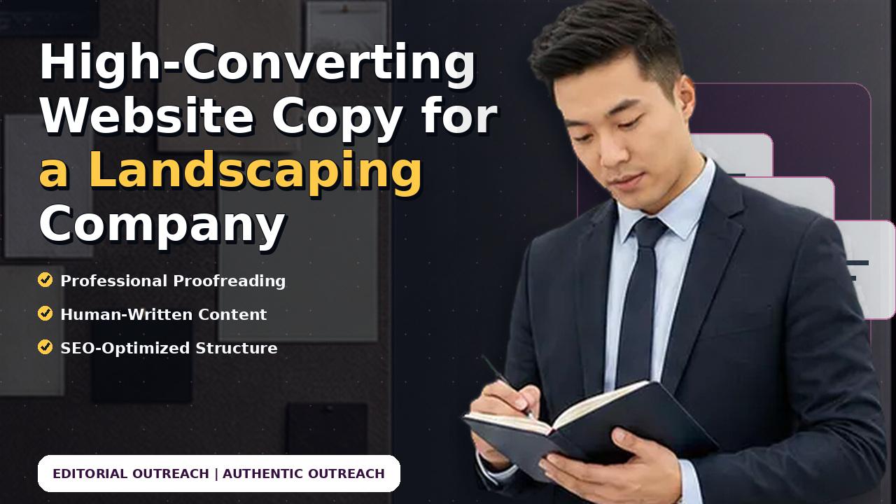 High-Converting Website Copy for a Landscaping Company