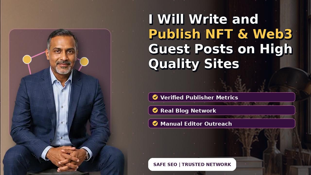 I Will Write and Publish NFT & Web3 Guest Posts on High Quality Sites
