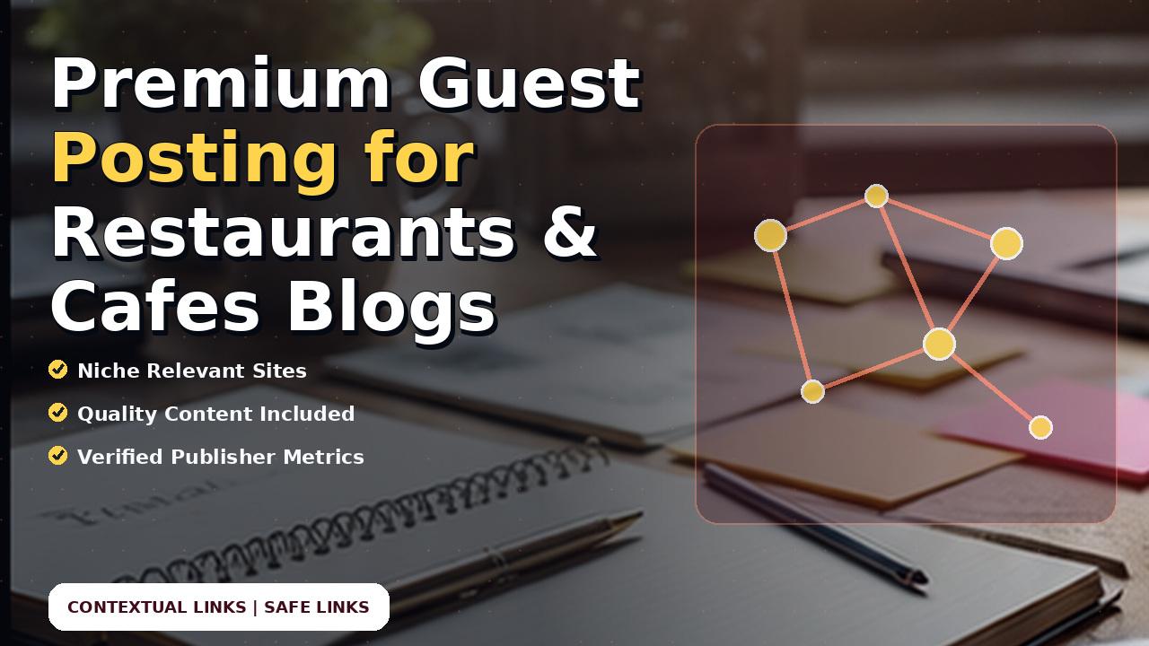 Premium Guest Posting for Restaurants & Cafes Blogs