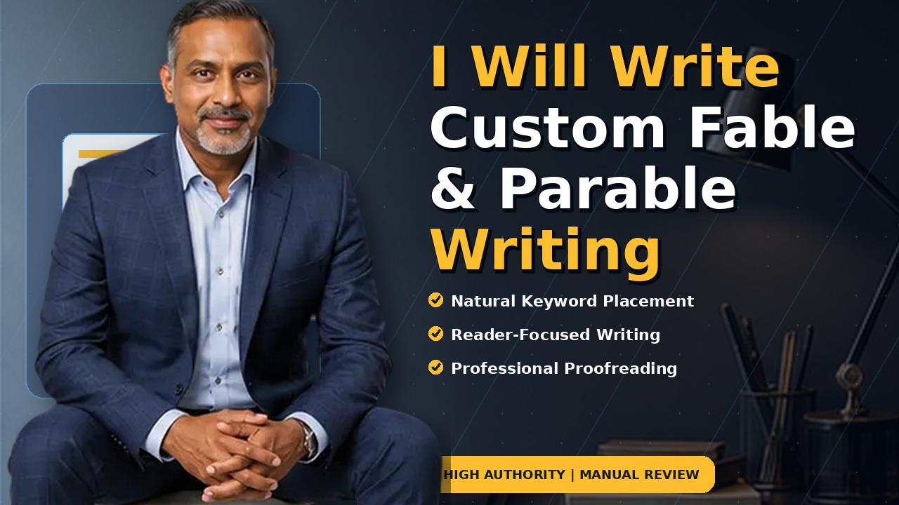 I Will Write Custom Fable & Parable Writing