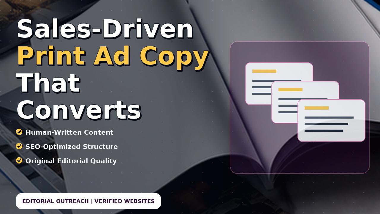 Sales-Driven Print Ad Copy That Converts