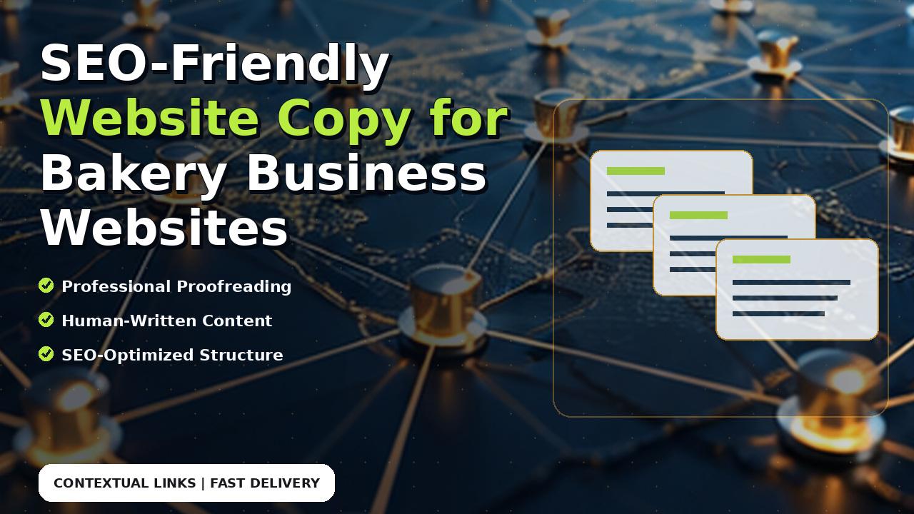 SEO-Friendly Website Copy for Bakery Business Websites