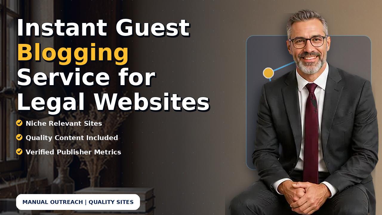 Instant Guest Blogging Service for Legal Websites