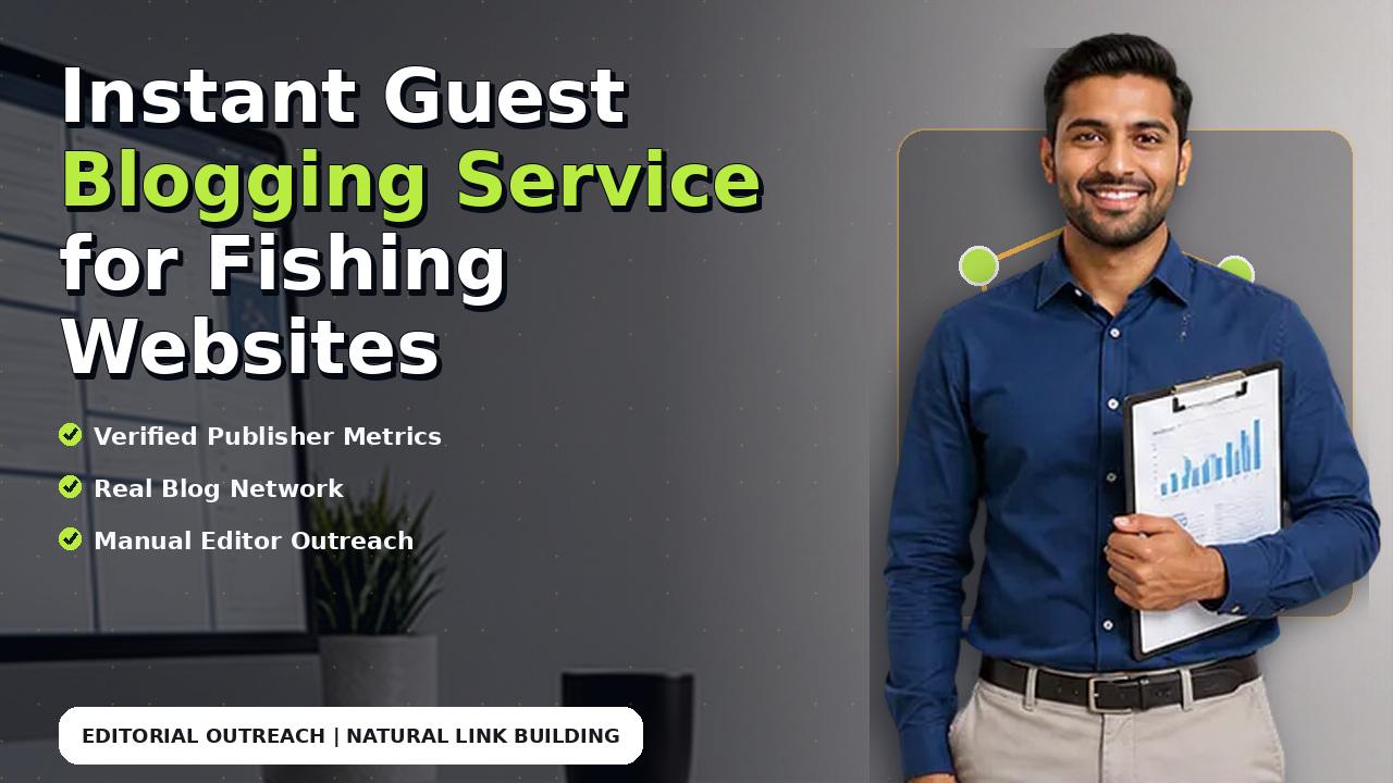 Instant Guest Blogging Service for Fishing Websites