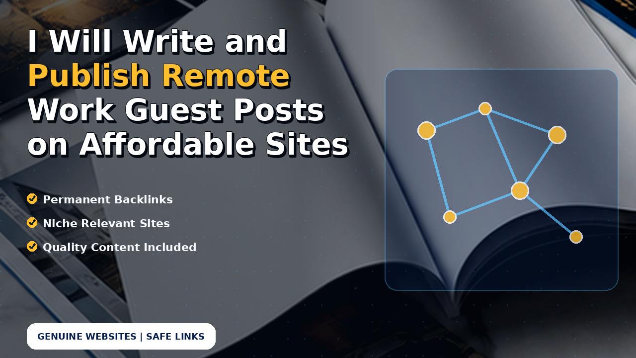 I Will Write and Publish Remote Work Guest Posts on Affordable Sites