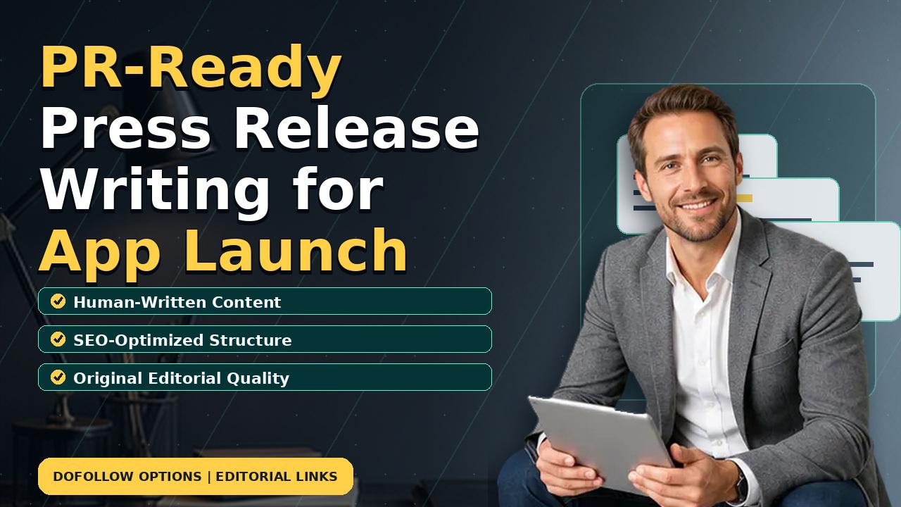 PR-Ready Press Release Writing for App Launch
