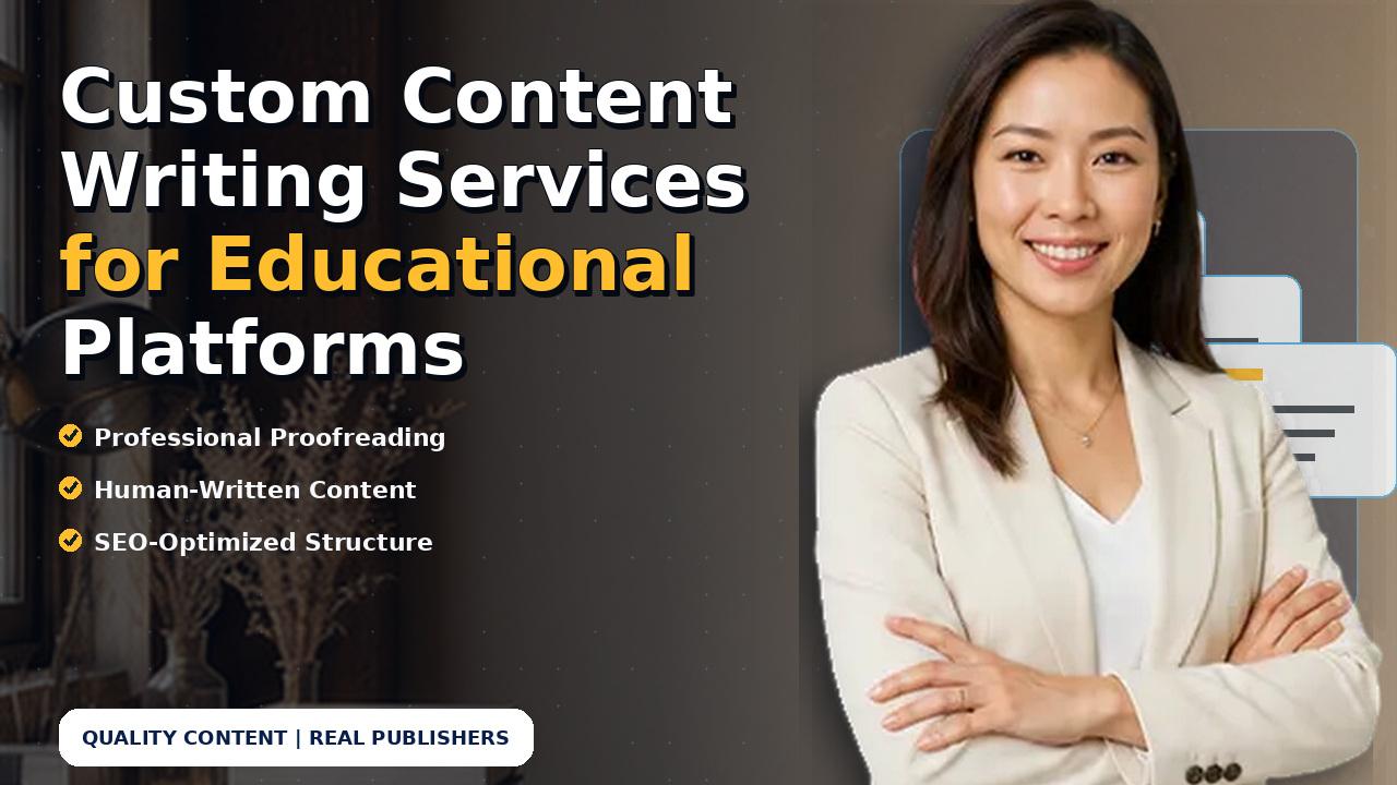 Custom Content Writing Services for Educational Platforms