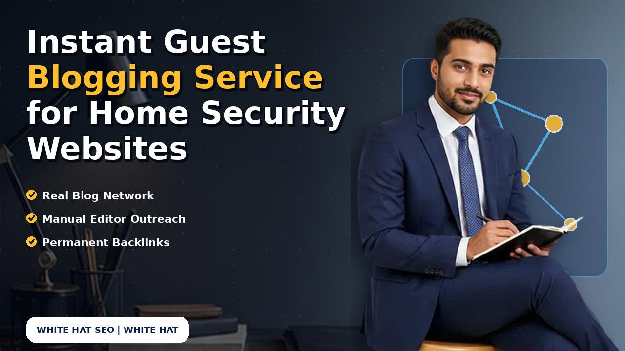 Instant Guest Blogging Service for Home Security Websites
