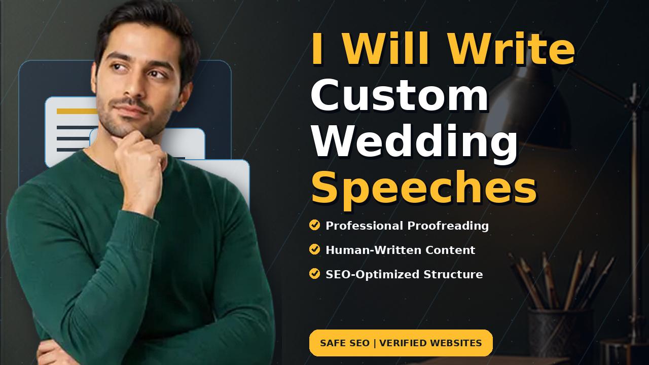 I Will Write Custom Wedding Speeches
