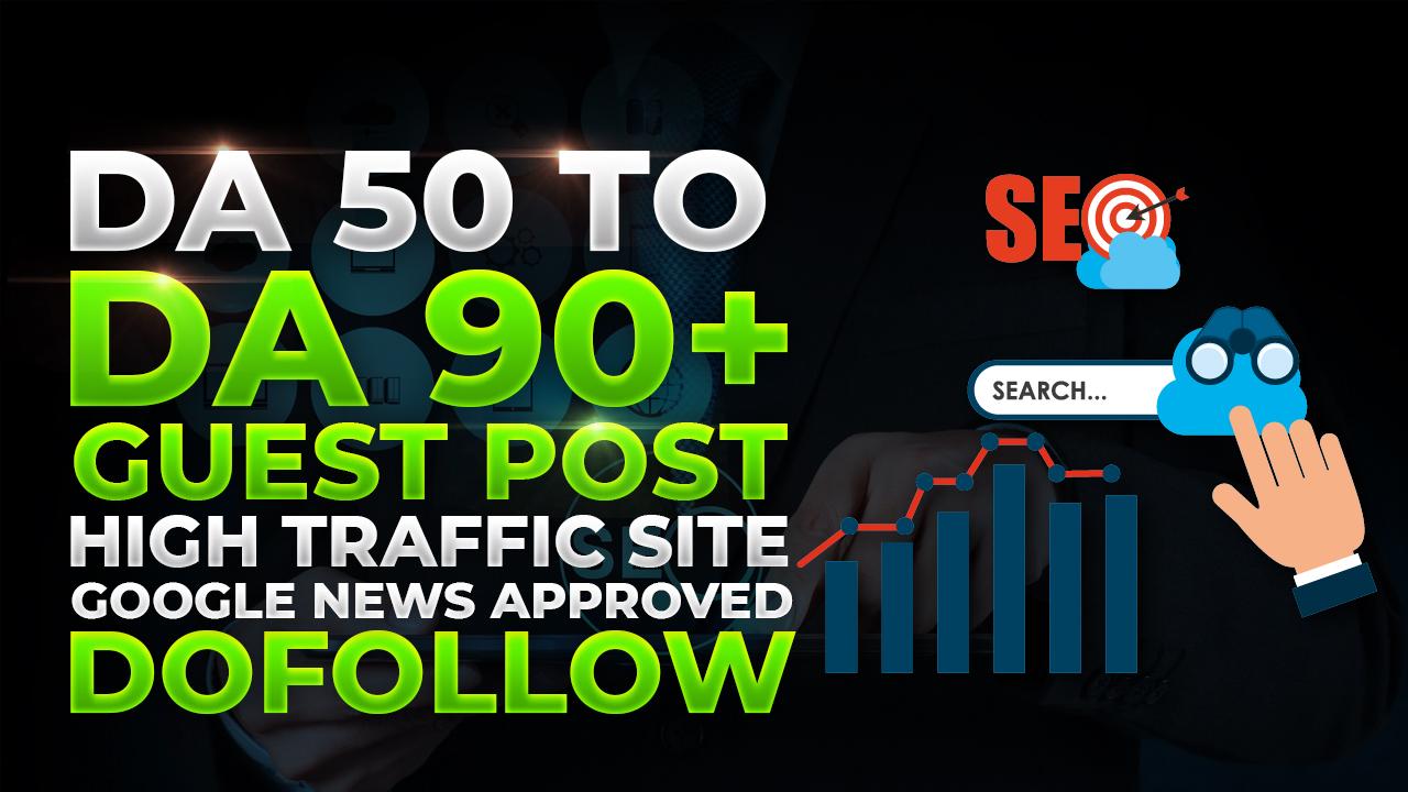 I will publish guest posts on high authority websites with dofollow backlinks.