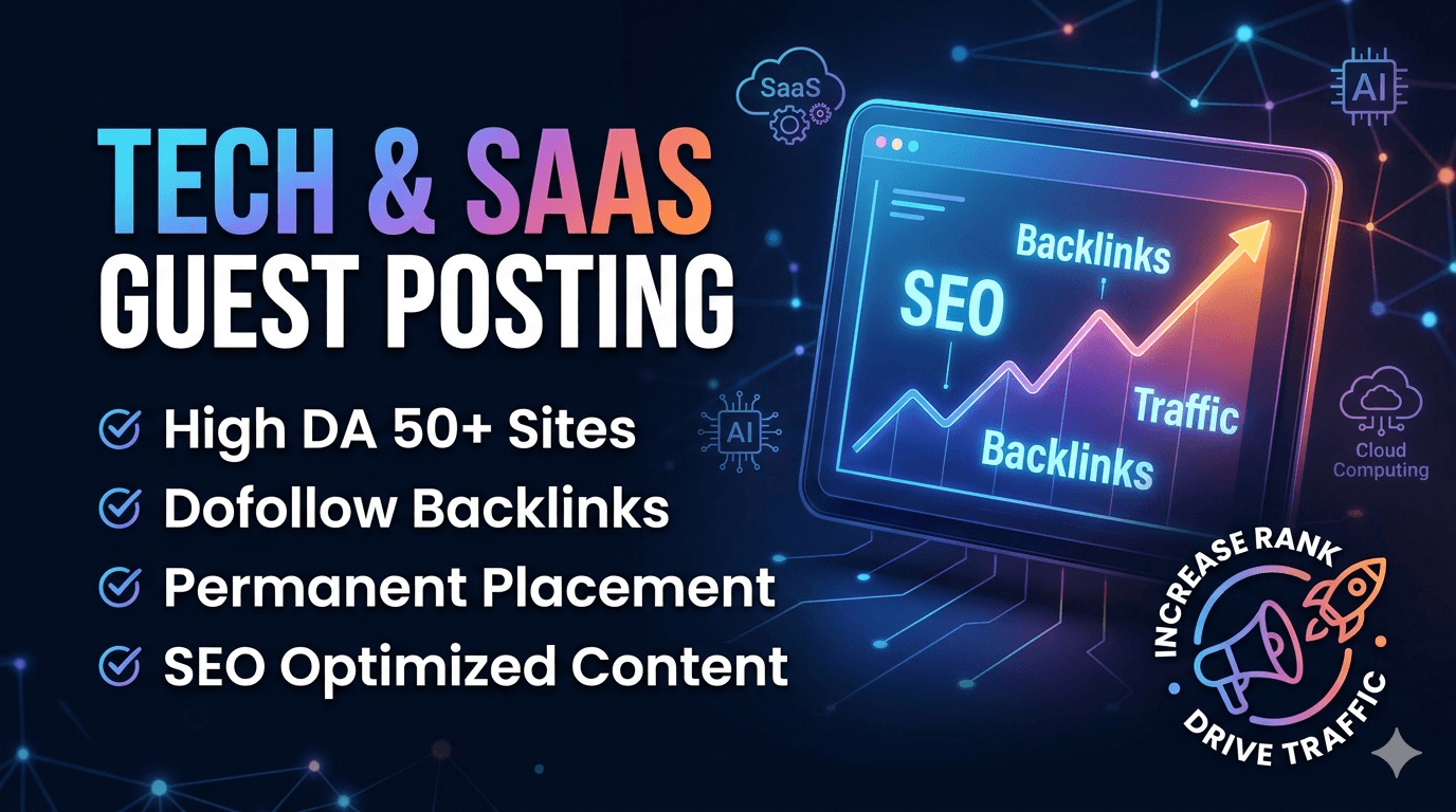 I will provide SaaS guest posting service with SEO optimized content