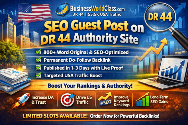SEO Guest Post on BusinessWorldClass.com (DR 44)