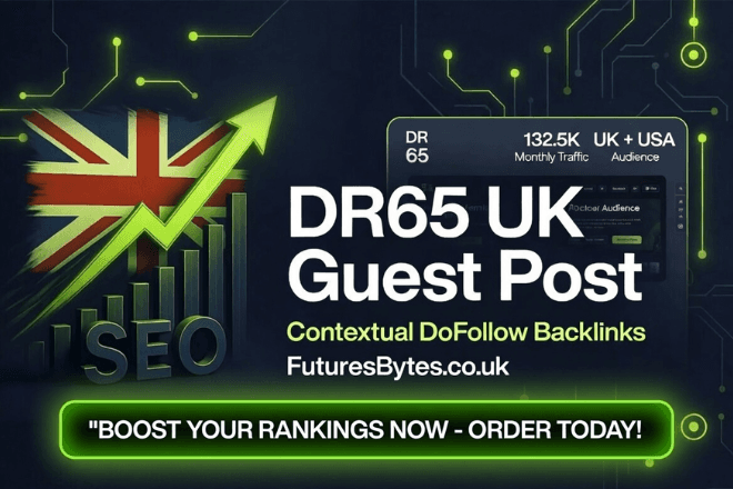 High DR65 UK Guest Post On FuturesBytes.co.uk: DoFollow Link