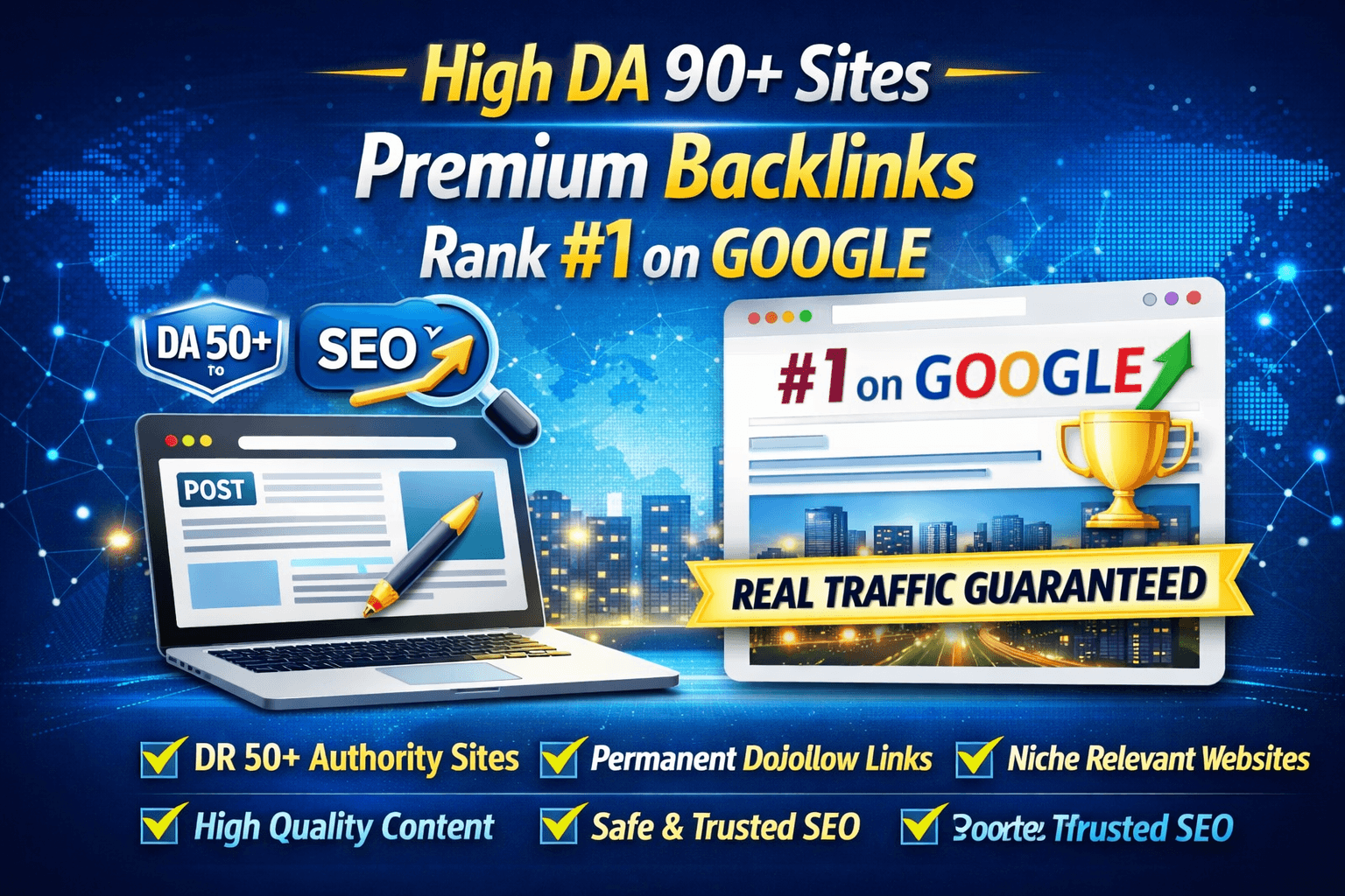 I will publish guest posts on high DA DR 50 to 90 authority websites with dofoll