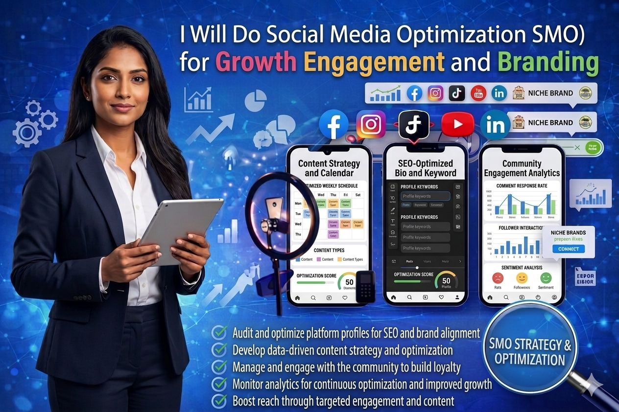 I Will Create Setup and Optimize Social Media Accounts for Business Growth