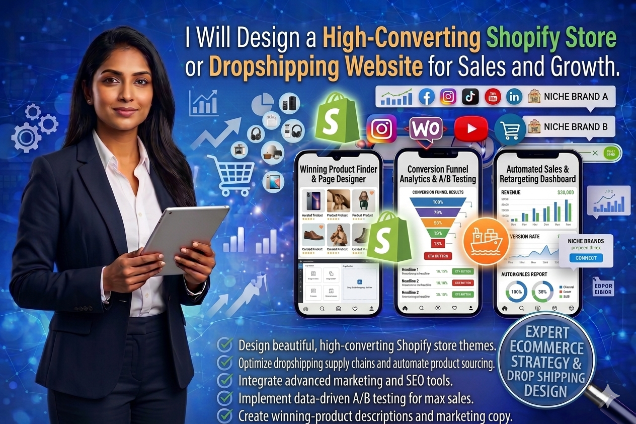 I Will Fix Shopify Bugs and Do Custom Coding & Store Design