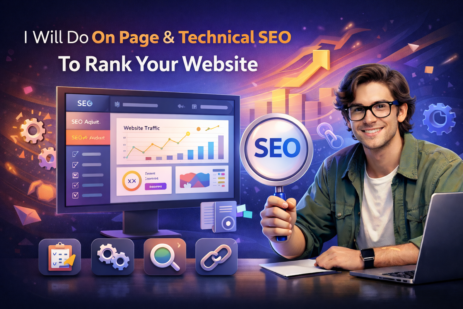 I Will Do On Page & Technical SEO to Rank Your Website
