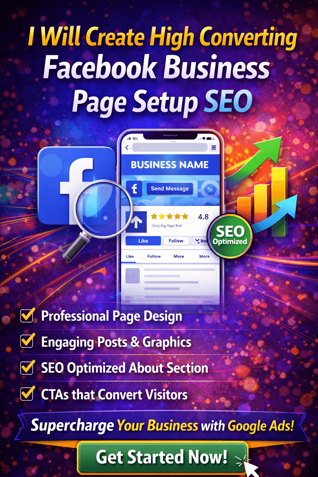 I Will Create High Converting Facebook Business Page Setup SEO