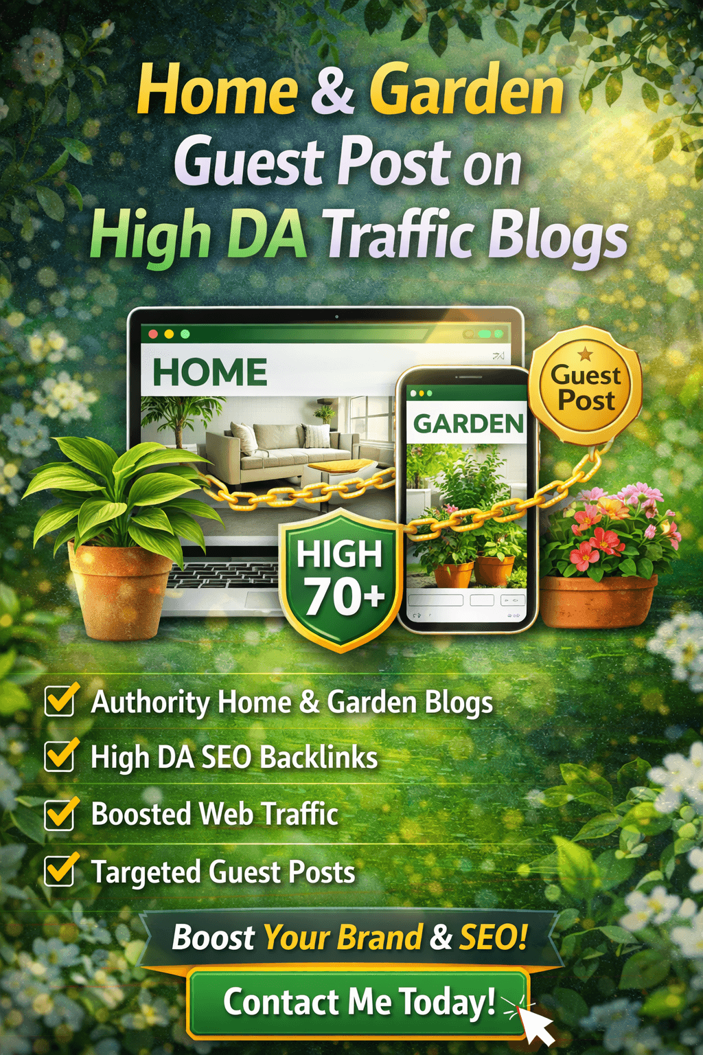 I Will Publish Home Garden Guest Post on High DA Traffic Blogs