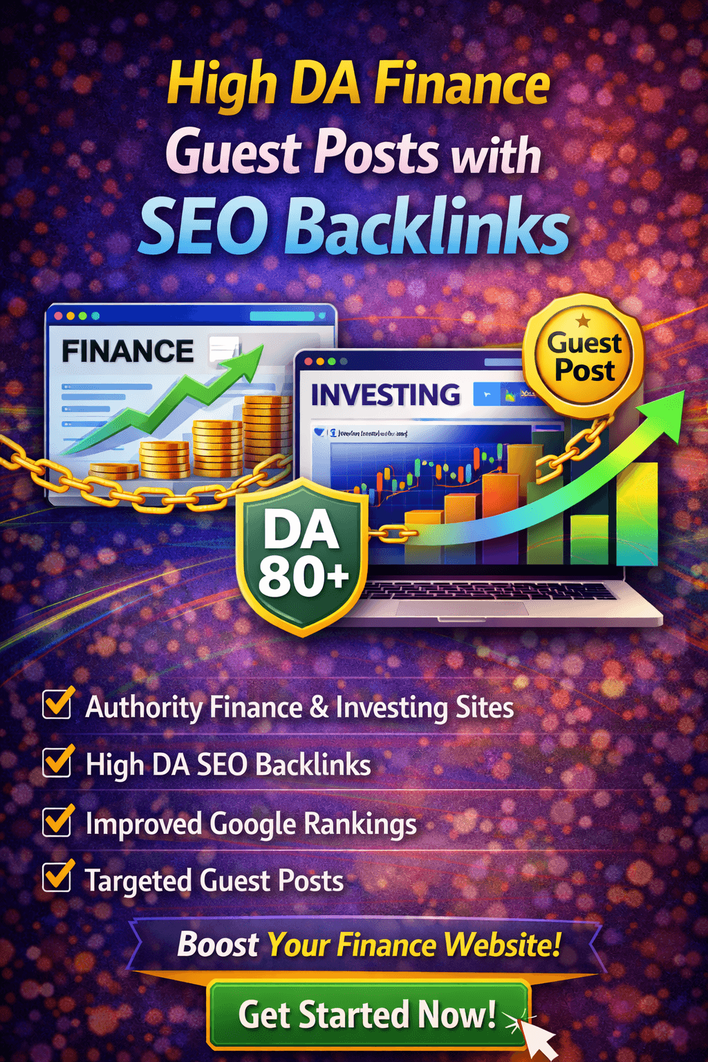 I Will Publish High DA Finance Guest Posts with SEO Backlinks