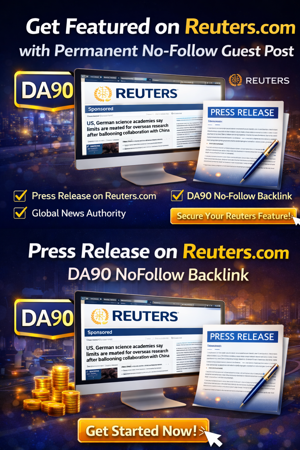 Get Press Release Published on Reuters.com DA90 NoFollow Link