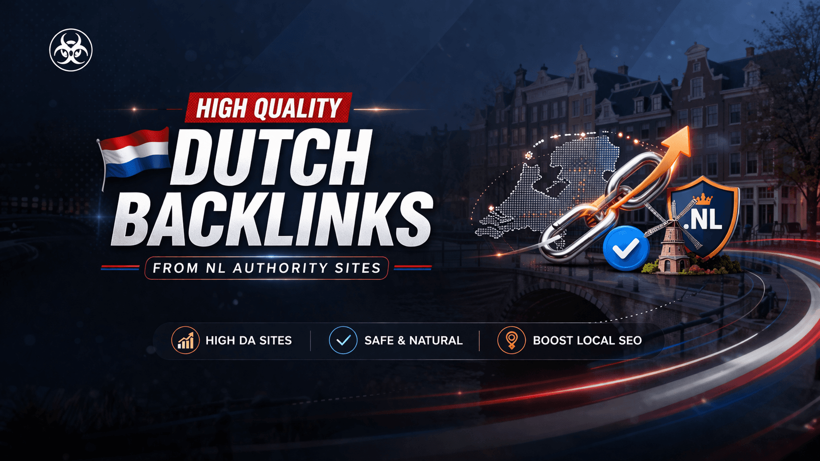 I will build high quality Dutch backlinks from NL authority sites